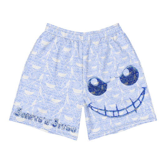 'Happy KillMore’ Athletic Shorts (Ice Blue)