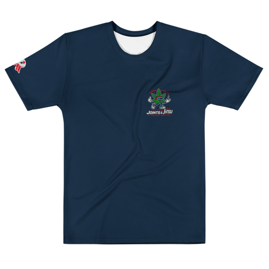 ‘Weedy Good-Times’ Premium Athletic Graphic Tee (Navy)